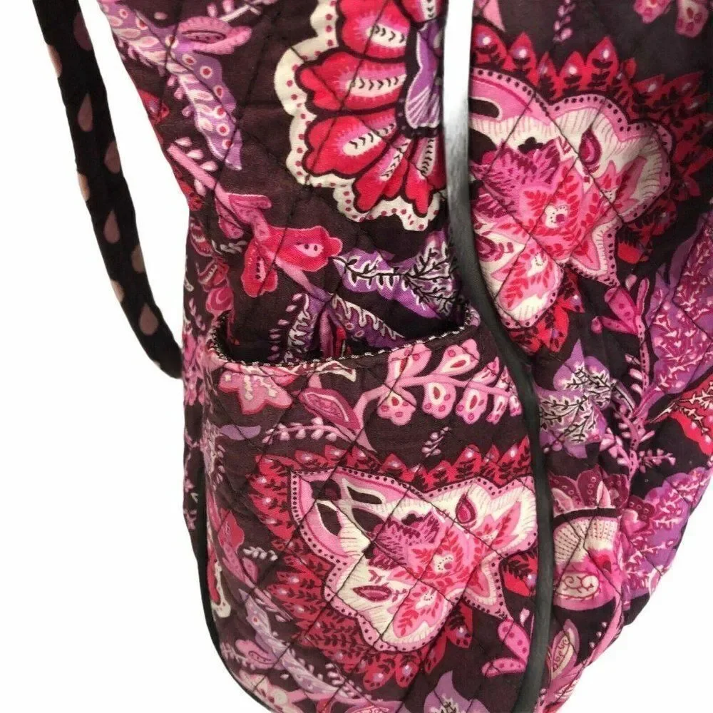 Belvah Diaper Bag Paisley Brown Pink Changing Pad